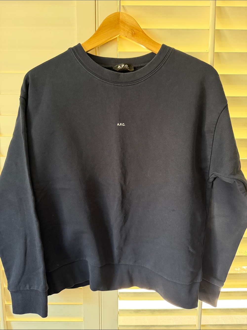 A.P.C. Women’ Navy Crewneck Sweatshirt